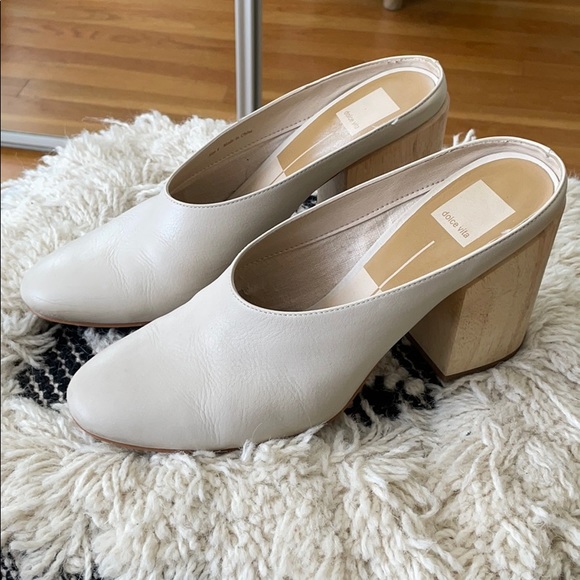 Dolce Vita Shoes - Dolce Vita Caley Leather Block Heel Mule 9